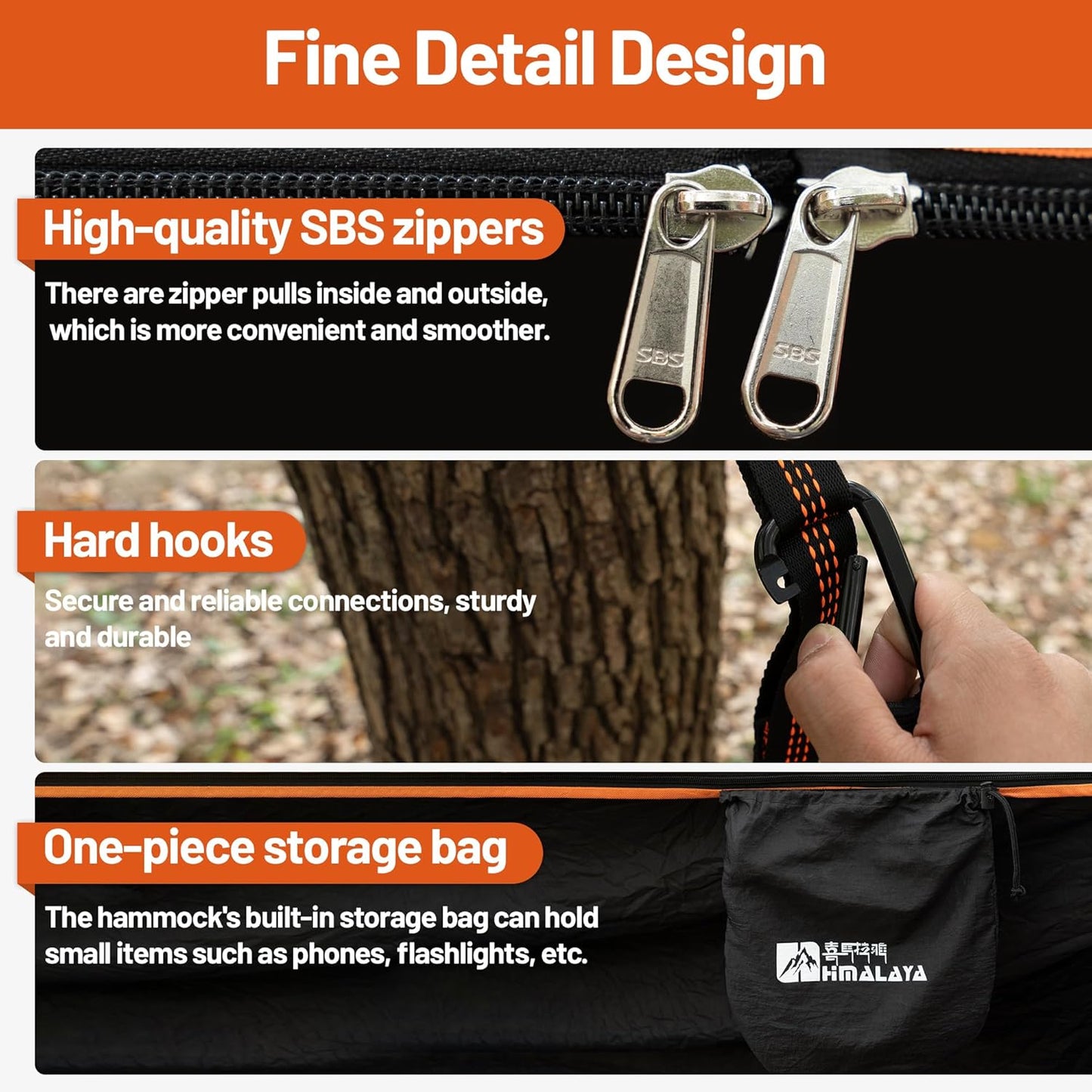 Himalaya Camping Hammock with Rain Fly Tarp & Mosquito Net, Portable Camping Hammock for Adults, Waterproof, Lightweight, Backpacking, Travel & Survival, Outdoor & Indoor Yard