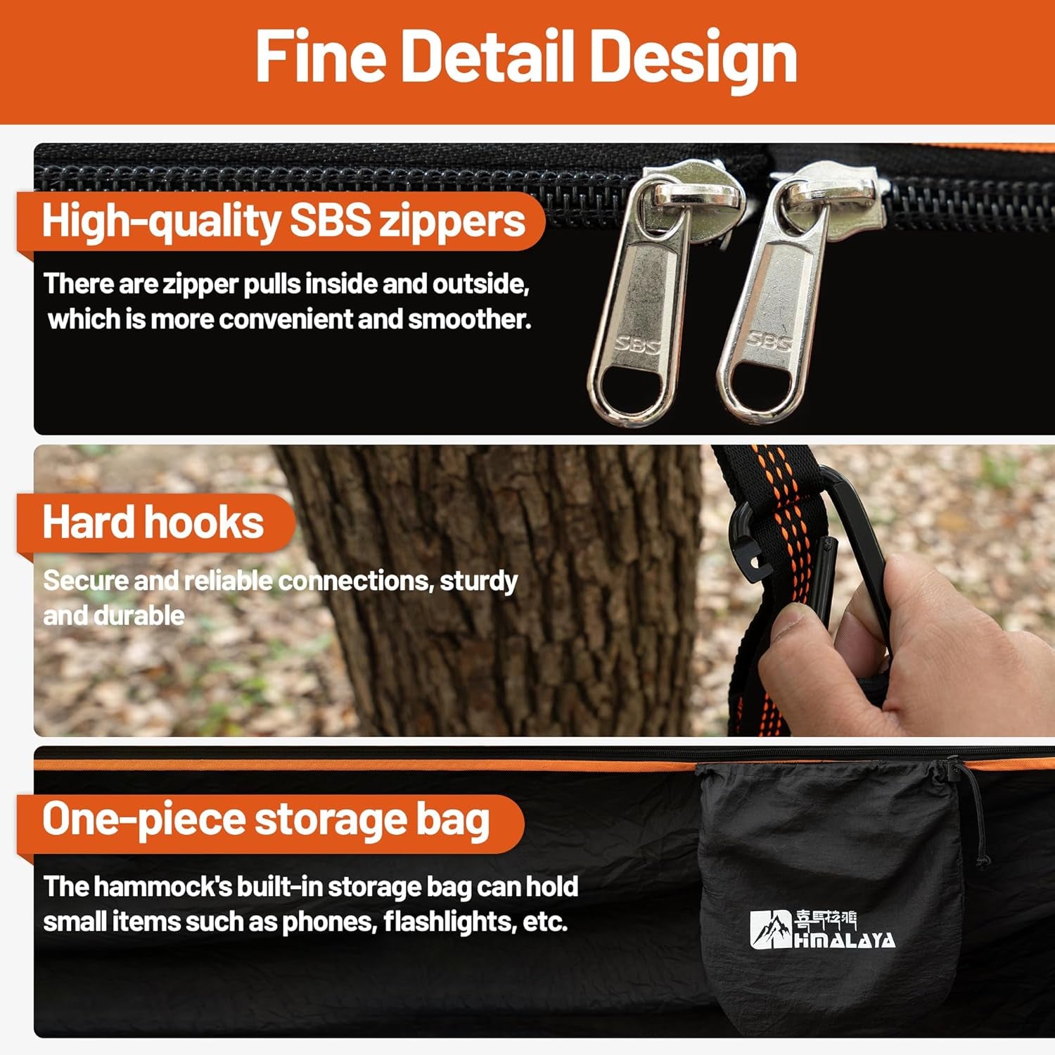 Himalaya Camping Hammock with Rain Fly Tarp & Mosquito Net, Portable Camping Hammock for Adults, Waterproof, Lightweight, Backpacking, Travel & Survival, Outdoor & Indoor Yard