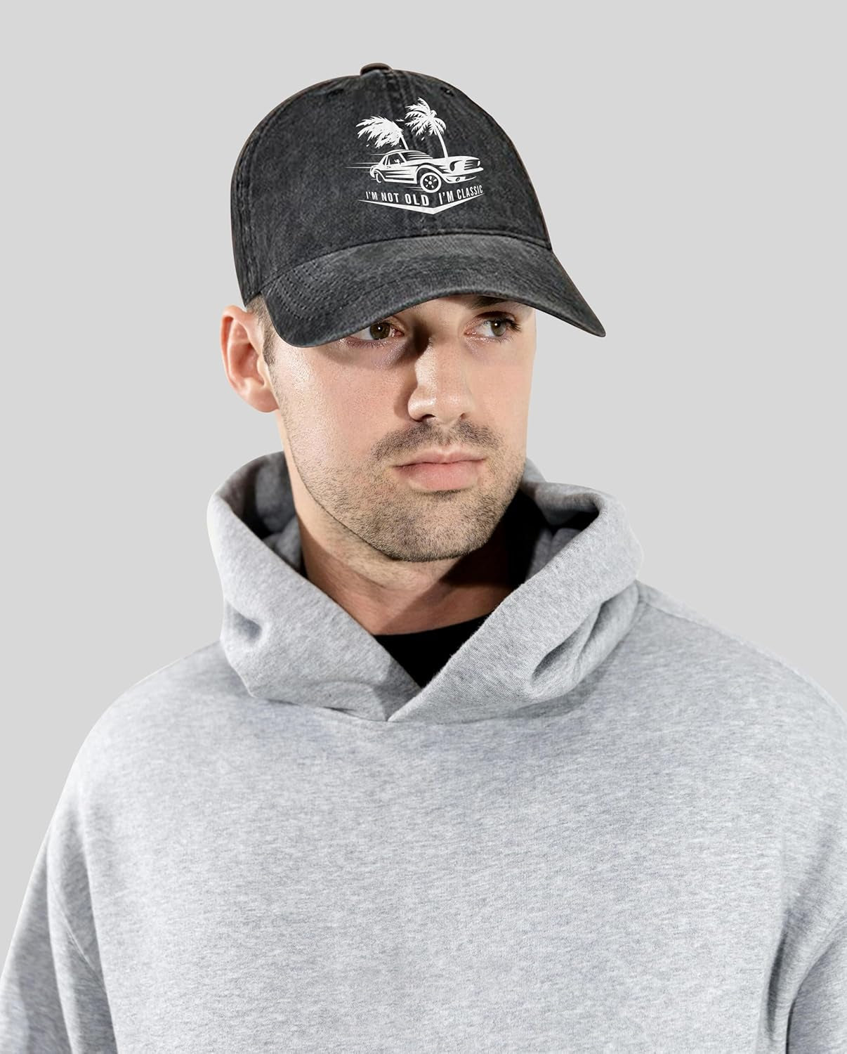 Cute Dog Mom Hat Adjustable Baseball Cap for Women Plain Unconstructed Washed Mother Ball Cap Vintage Distressed