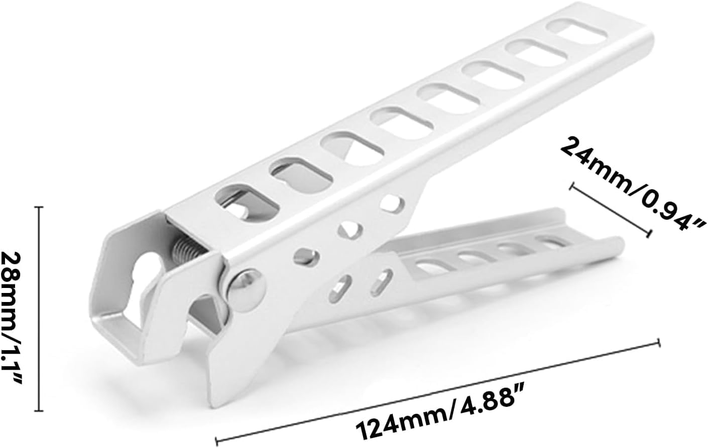 Silver Aluminum Alloy Bowl Grippers Camp Grippers Hot Pot Clip Tableware Cookware Holder Lifter Clamps for Hiking Backpacking Hot Pot Grippers Tool Tongs Grippers for Kitchen Hot Pan Grippers Hot