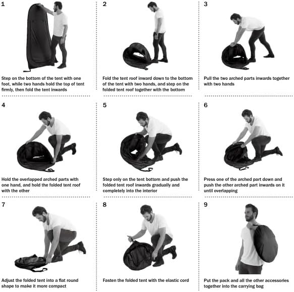 Pop up Pod - Privacy Shower Tent, Dressing Room, or Portable Toilet Stall with Carry Bag for Camping, Beach, or Tailgate by  Outdoors