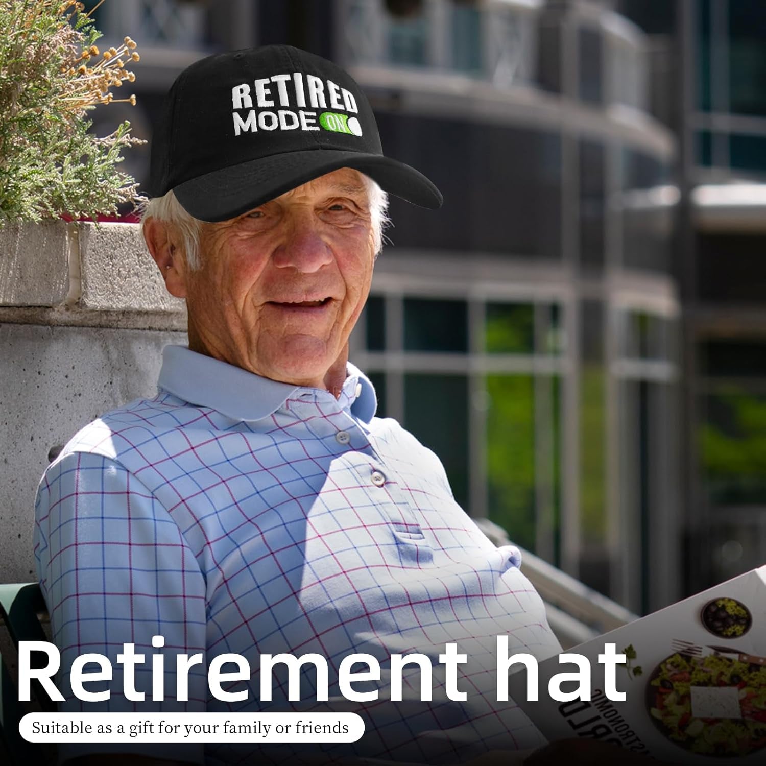 Embroidered Retired Hat, Retirement Gifts, Adjustable Cotton Breathable Colorful Baseball Cap