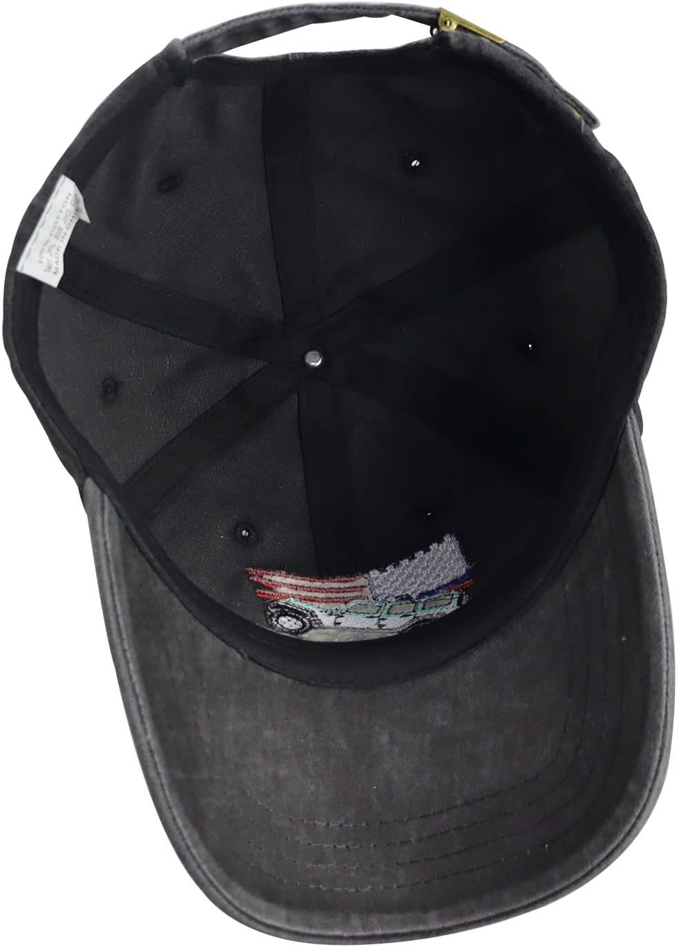 American Flag Car Hat for Men, Funny Adjustable Washed Cotton Embroidered USA Mountain Offroad Cars Hat