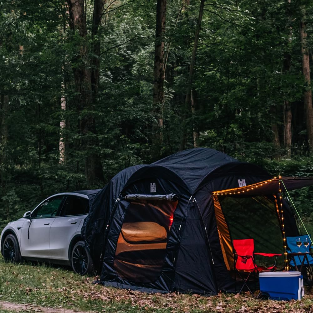 .Com Camping Tent Gen 2 for Tesla Model Y – the Ultimate Camping Experience!