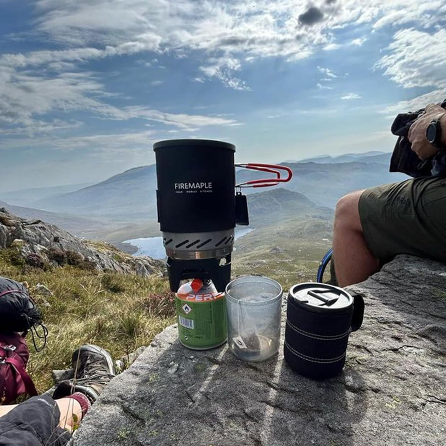 "Fixed Star 1" Backpacking and Camping Stove System | Outdoor Propane Cooking Gear | Portable Pot/Jet Burner Set | Ideal for Hiking, Trekking, Fishing, Hunting Trips and Emergency Use