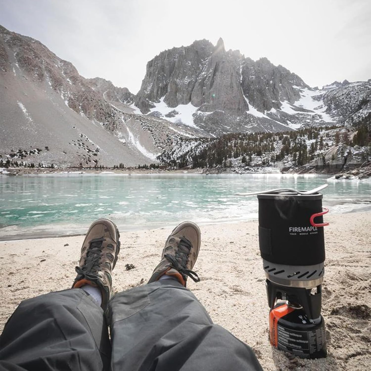 "Fixed Star 1" Backpacking and Camping Stove System | Outdoor Propane Cooking Gear | Portable Pot/Jet Burner Set | Ideal for Hiking, Trekking, Fishing, Hunting Trips and Emergency Use