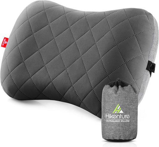 Camping Pillow with Removable Cover - Ultralight Inflatable Pillow for Neck Lumbar Support - Upgrade Backpacking Pillow - Washable Travel Air Pillows for Camping, Hiking, Backpacking