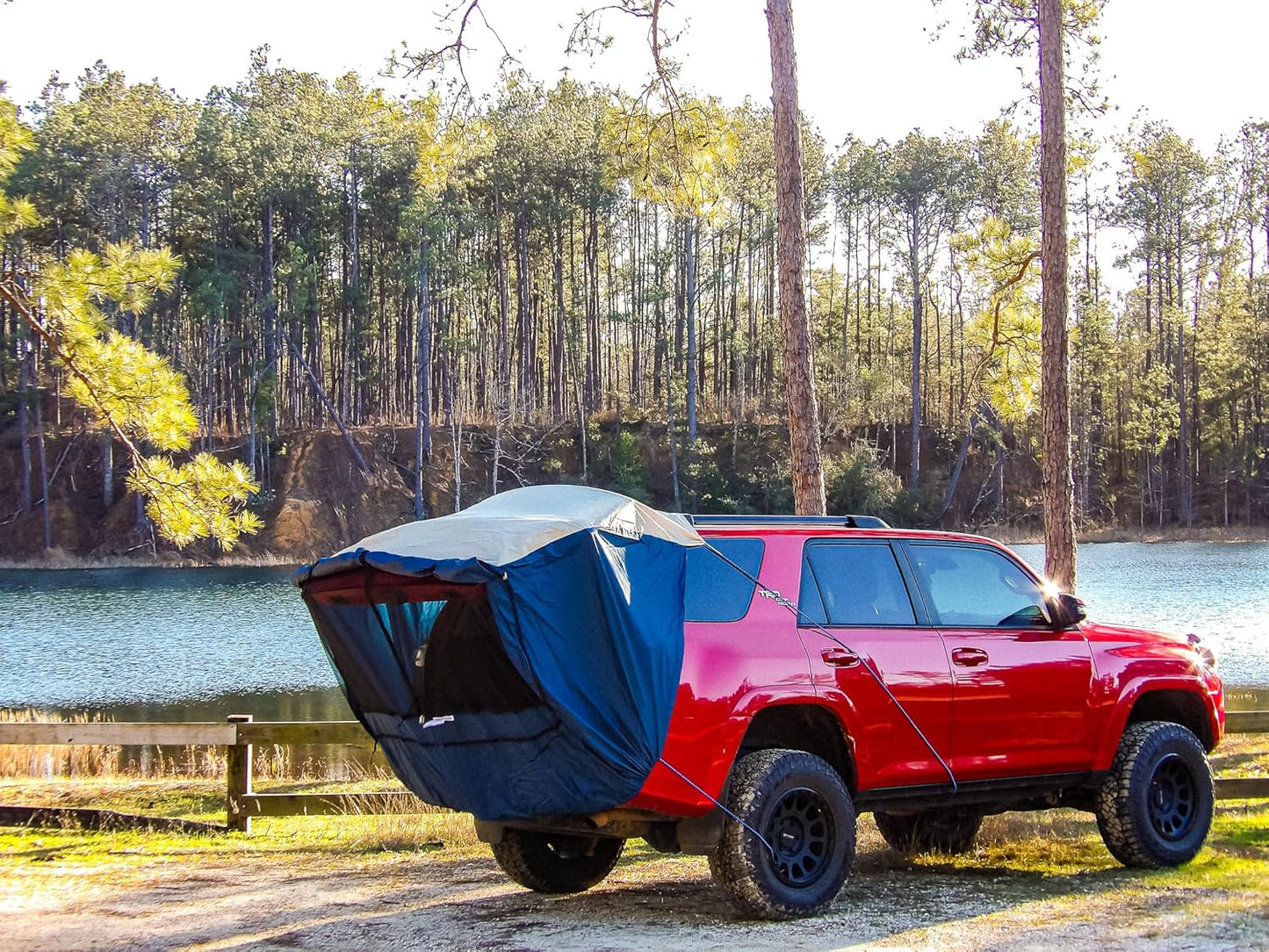 DAC Explorer 2 SUV & Minivan Tent – Universal Fit Vehicle Camping Tent for Suvs, Minivans & Wagons (Fits Honda CR-V, Toyota Highlander, Subaru Outback, Ford Explorer ) Easy Setup, Weatherproof