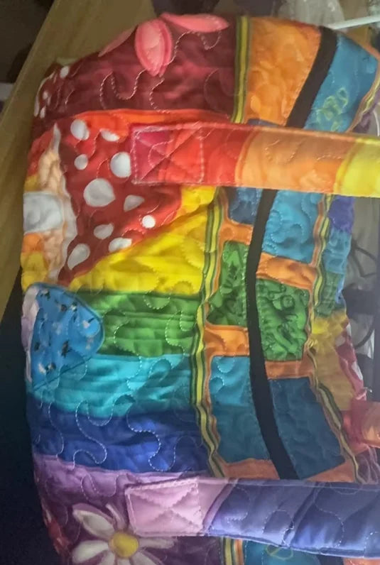 Quilted Outdoor Camping Travel Bag – Sport, Hiking, Beach & Training Tote, Personalized Custom Handbag