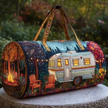 Quilted Outdoor Camping Travel Bag – Sport, Hiking, Beach & Training Tote, Personalized Custom Handbag