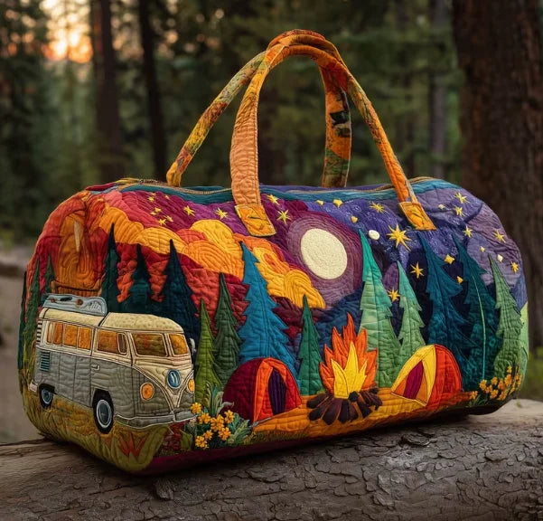 Quilted Outdoor Camping Travel Bag – Sport, Hiking, Beach & Training Tote, Personalized Custom Handbag