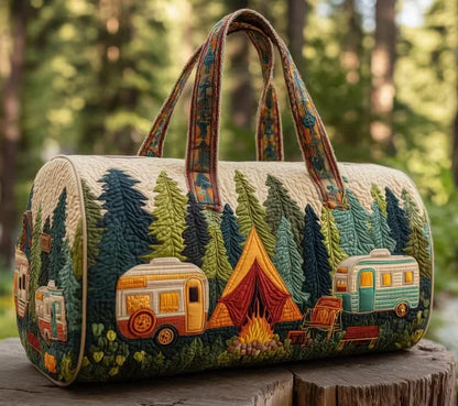 Quilted Outdoor Camping Travel Bag – Sport, Hiking, Beach & Training Tote, Personalized Custom Handbag