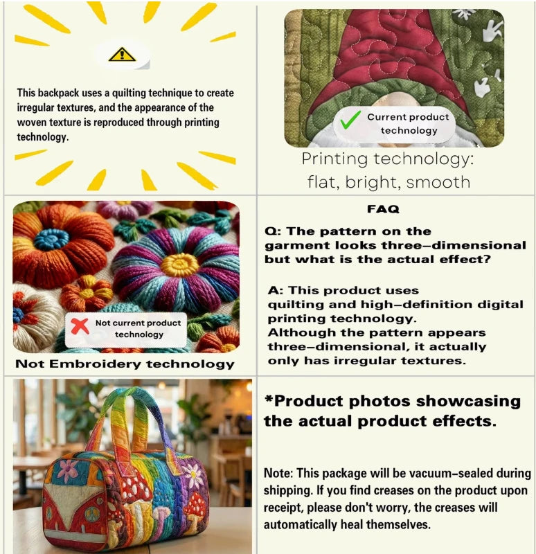 Quilted Outdoor Camping Travel Bag – Sport, Hiking, Beach & Training Tote, Personalized Custom Handbag