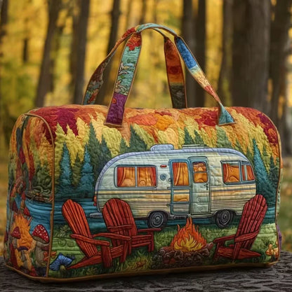 Quilted Outdoor Camping Travel Bag – Sport, Hiking, Beach & Training Tote, Personalized Custom Handbag