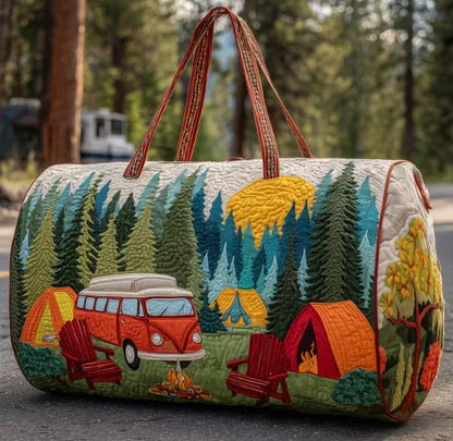 Quilted Outdoor Camping Travel Bag – Sport, Hiking, Beach & Training Tote, Personalized Custom Handbag