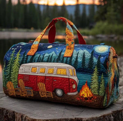 Quilted Outdoor Camping Travel Bag – Sport, Hiking, Beach & Training Tote, Personalized Custom Handbag