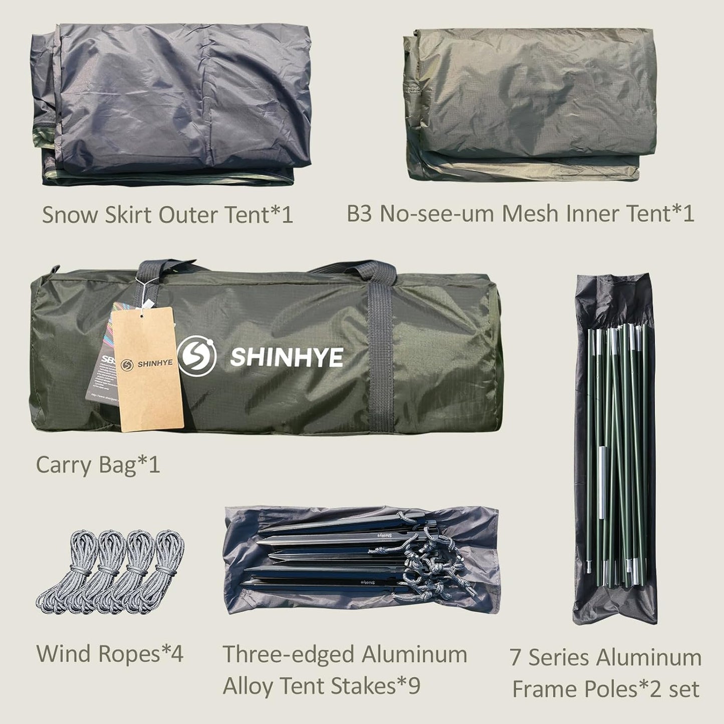 1/2 Person Backpacking Tent for 4 Season, Winter Ultralight Extreme Cold Weather Tents for Camping Easy Setup Waterproof Double Layer Tent for Family Outdoor Hiking Mountaineering