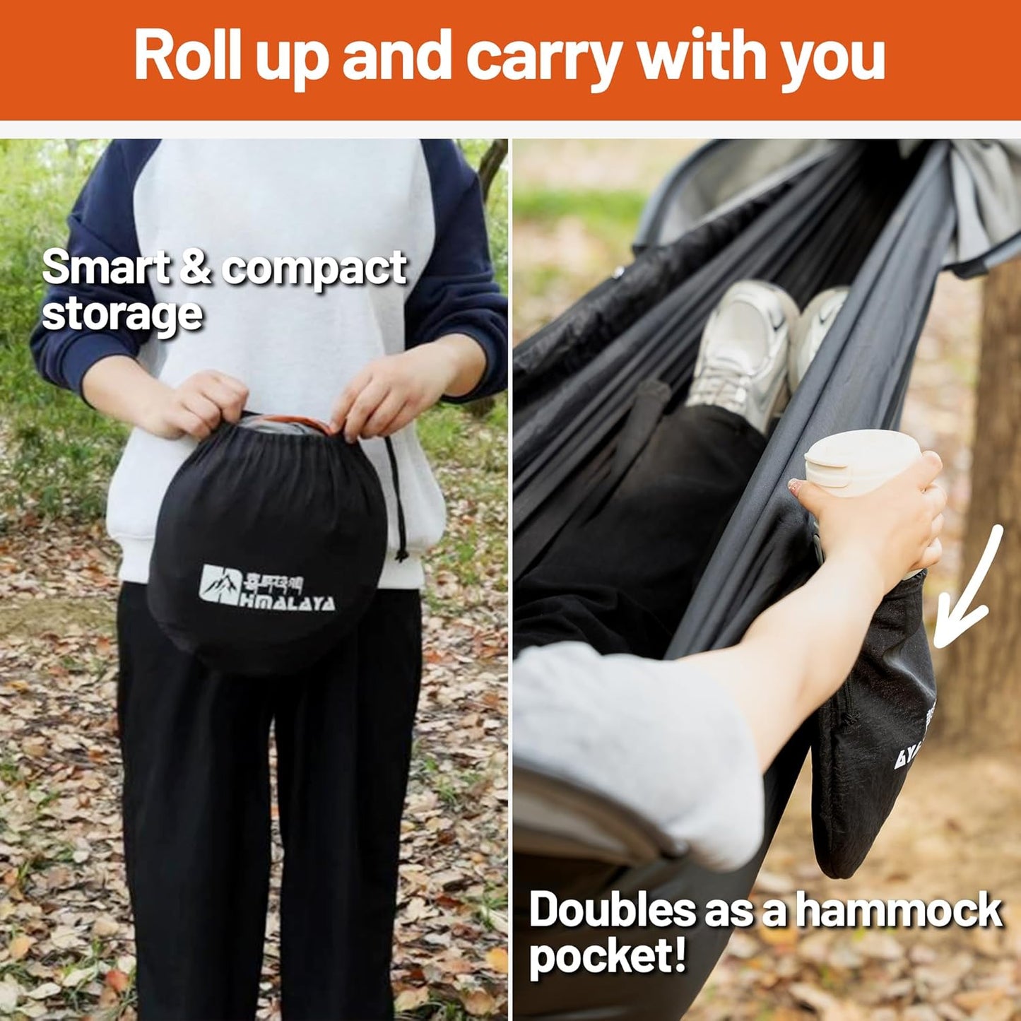 Himalaya Camping Hammock with Rain Fly Tarp & Mosquito Net, Portable Camping Hammock for Adults, Waterproof, Lightweight, Backpacking, Travel & Survival, Outdoor & Indoor Yard