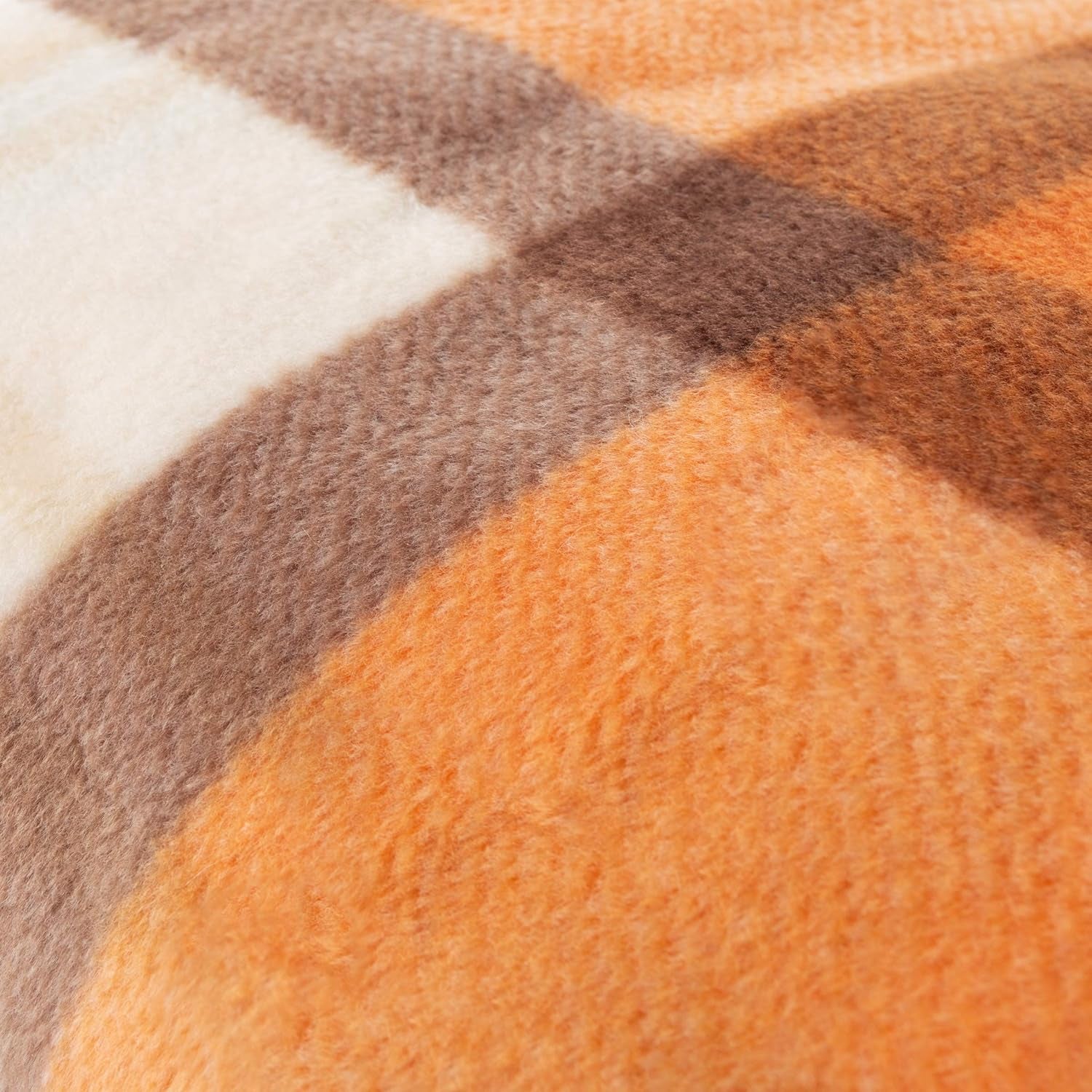 Heated Blanket - 12-Volt Electric Blanket for Car, Truck, SUV or RV - Portable Winter Car Accessories for Camping or Travel by  (Orange Plaid)